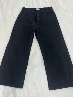 Princess Polly Black Wide Leg Jeans